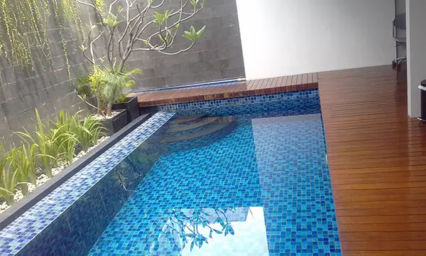Kolam Renang Minimalis Rumah Pribadi Cirebon